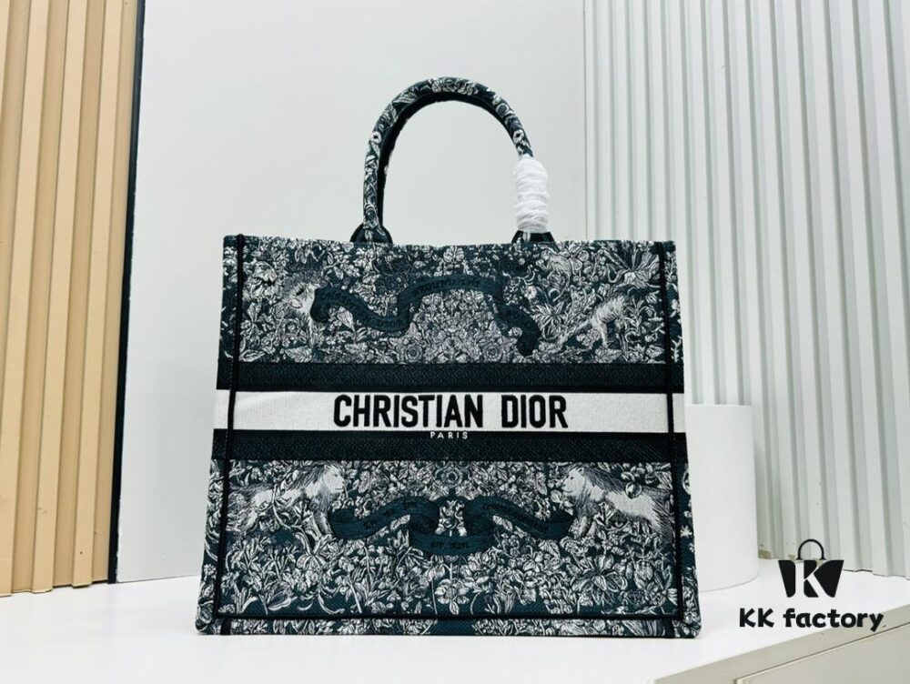 6930a1856e68136f4d9ab95c Vintage-style Oversized Di0r Book Tote in Thick, Heavy-duty Fabric – Original Surplus Stock