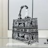 6930a1f16e68136f4d9aba39 Thick Stitching, Heavy Fabric Original Order Medium Di0r Book Tote