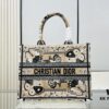 Original Surplus Stock of Thick Yarn Fabric Medium Size Di0r Book Tote