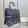6930a20b6e68136f4d9aba66 Oversized Original Order Di0r Book Tote in Thick Yarn Fabric
