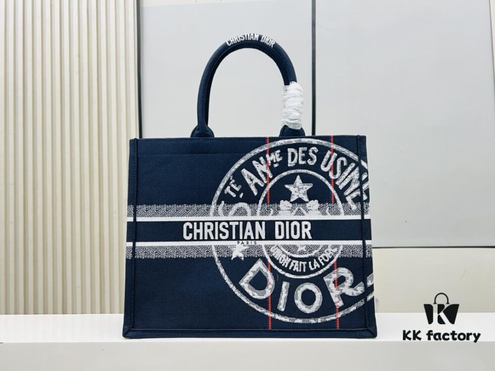 6930a2236e68136f4d9aba8f Oversized Original Order Thick Yarn Fabric Dior Book Tote
