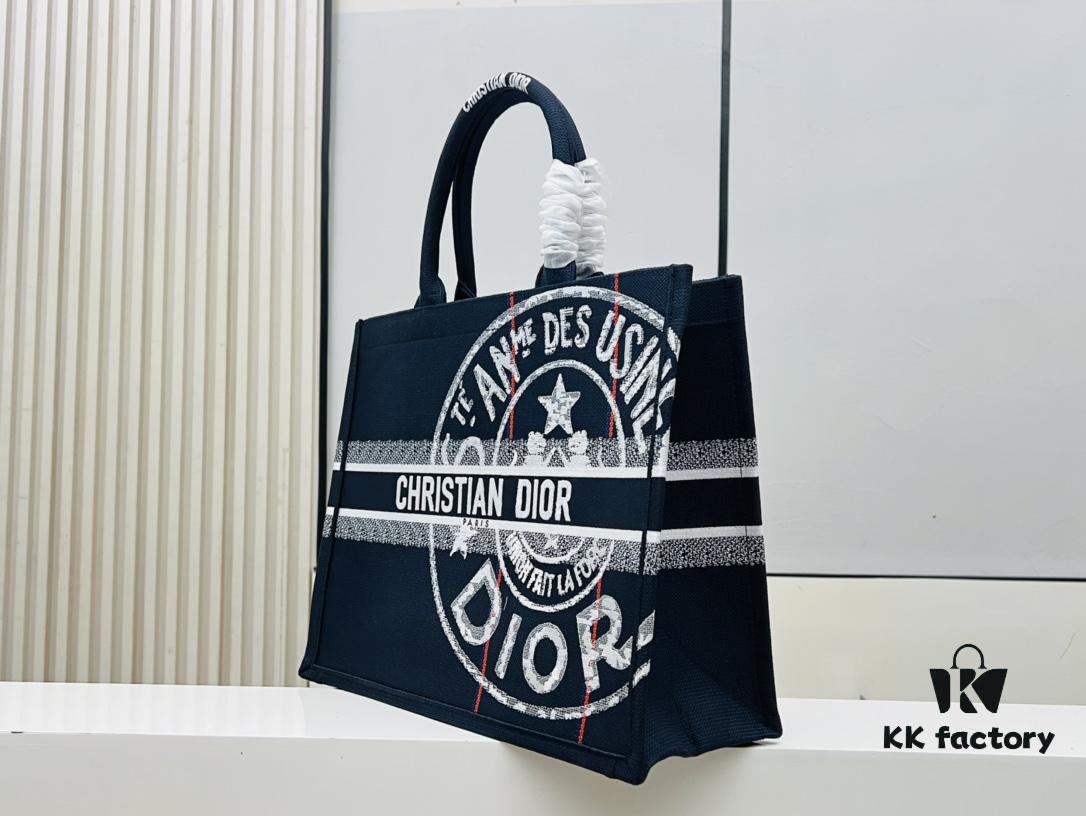Oversized Original Order Thick Yarn Fabric Dior Book Tote