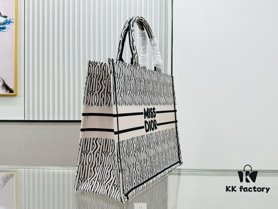 Thick Yarn Heavy Fabric Original Order Large Size Di0r Book Tote