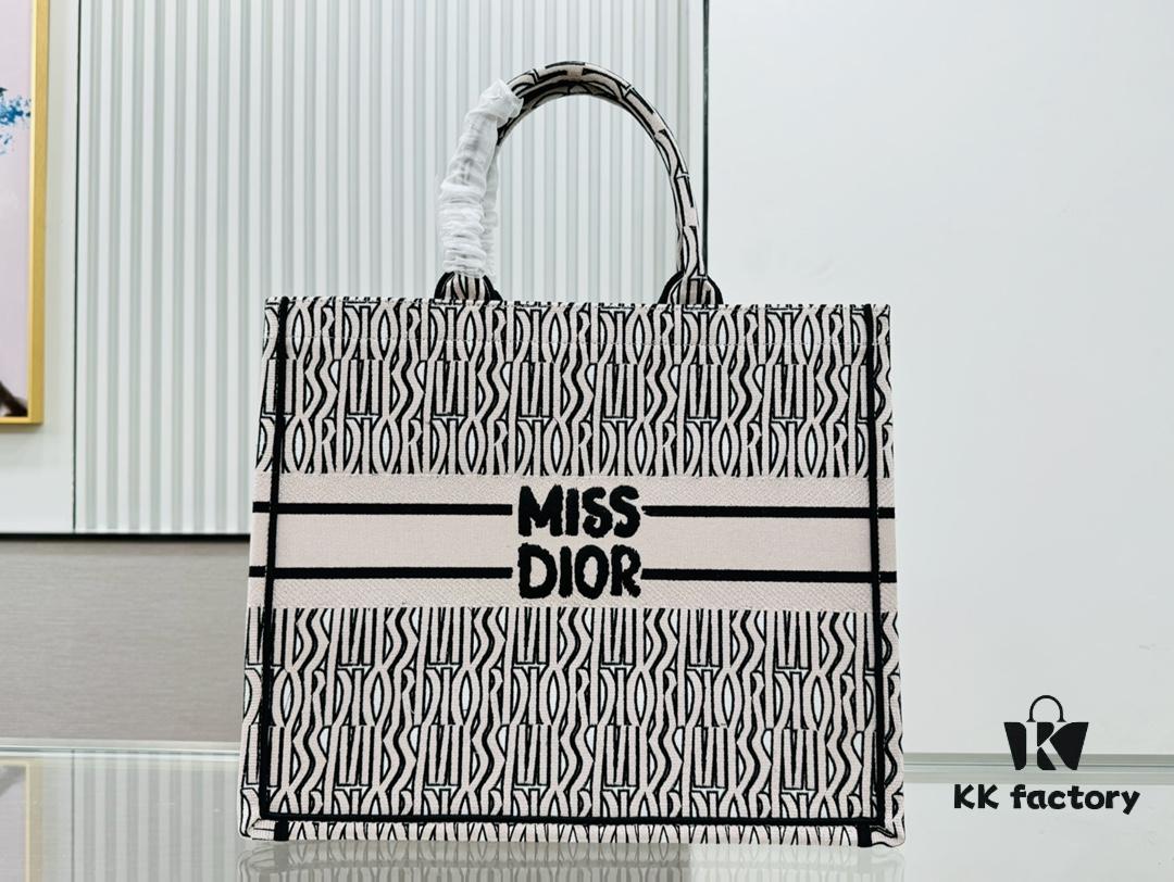 Thick Yarn Heavy Fabric Original Order Large Size Di0r Book Tote