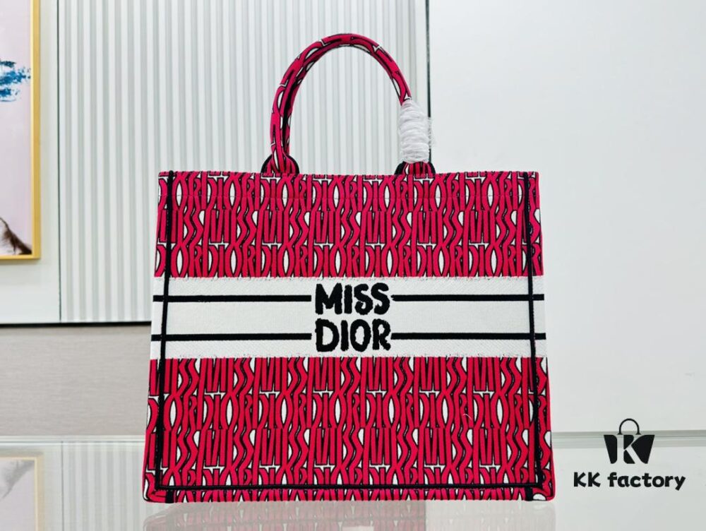 6930a23d6e68136f4d9abace Oversized Original Order Thick Yarn Fabric Dior Book Tote