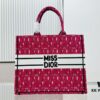 6930a23e6e68136f4d9abad0 Oversized Original Order Thick Yarn Fabric Dior Book Tote