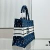 Original Surplus Stock Medium Di0r Book Tote in Thick, Heavy Yarn Fabric
