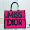 6930a2576e68136f4d9abb07 Oversized Original Order Thick Yarn Fabric Dior Book Tote