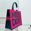 6930a2576e68136f4d9abb08 Oversized Original Order Thick Yarn Fabric Dior Book Tote