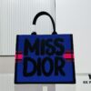 6930a2586e68136f4d9abb0b Oversized Original Order Thick Yarn Fabric Dior Book Tote