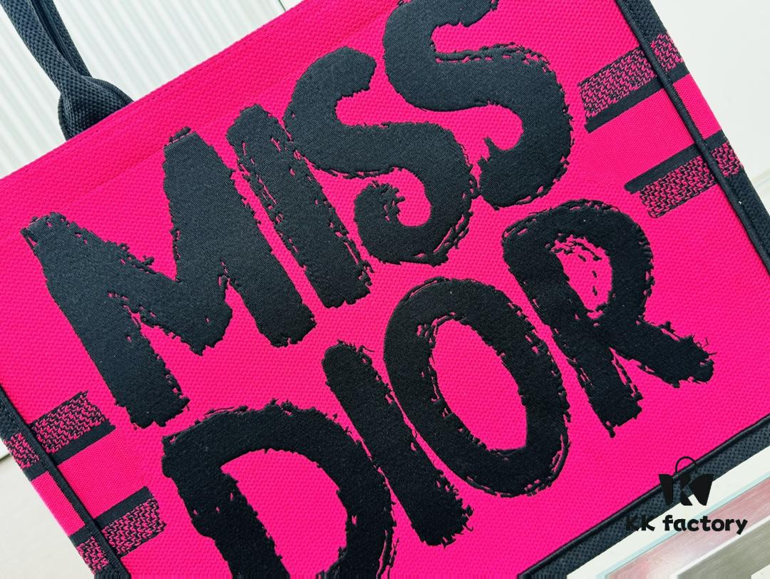 6930a25a6e68136f4d9abb0f Oversized Original Order Thick Yarn Fabric Dior Book Tote
