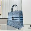 6930a2606e68136f4d9abb1d Oversized Original Order Thick Yarn Fabric Dior Book Tote