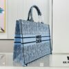 6930a2616e68136f4d9abb1f Oversized Original Order Thick Yarn Fabric Dior Book Tote