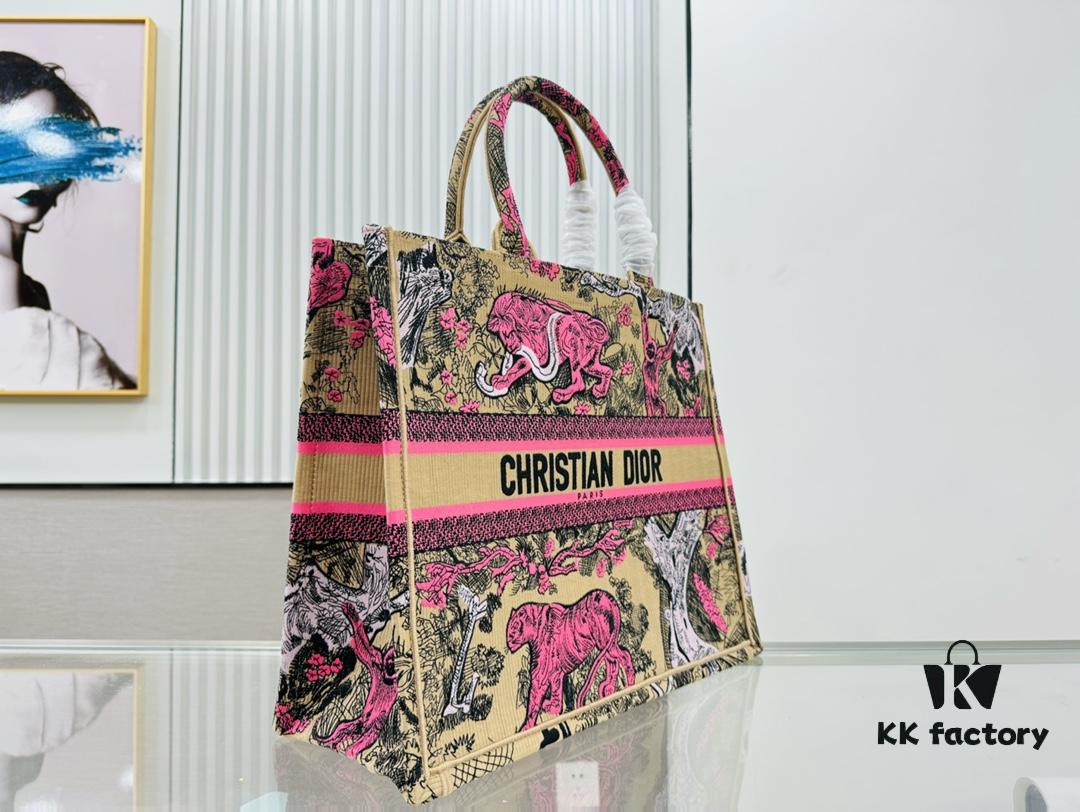 6930a28a6e68136f4d9abb80 Oversized Original Order Thick Yarn Fabric Dior Book Tote