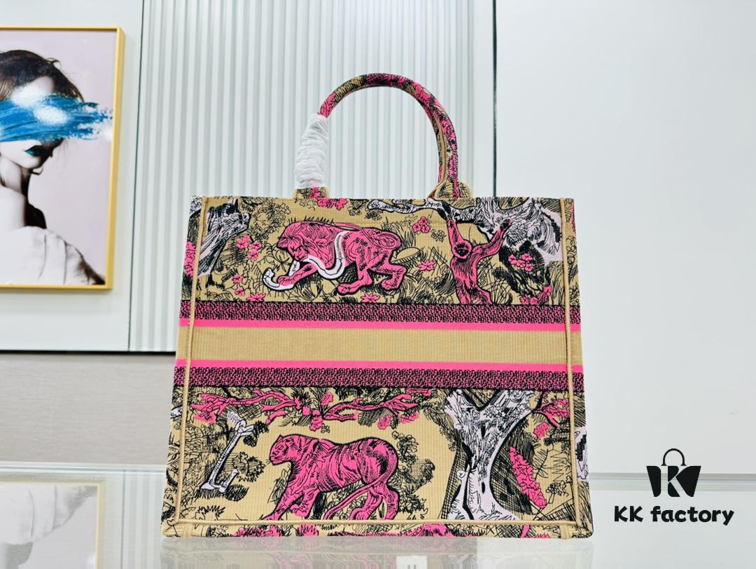 6930a28a6e68136f4d9abb82 Oversized Original Order Thick Yarn Fabric Dior Book Tote