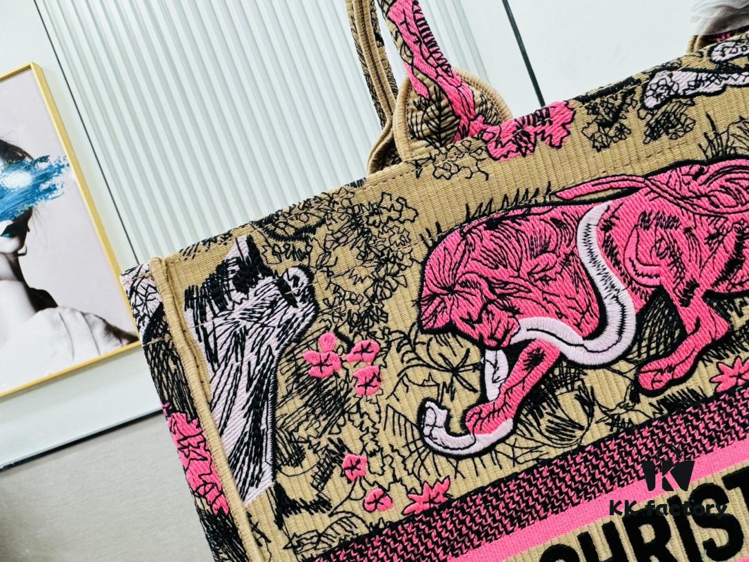 6930a28b6e68136f4d9abb83 Oversized Original Order Thick Yarn Fabric Dior Book Tote