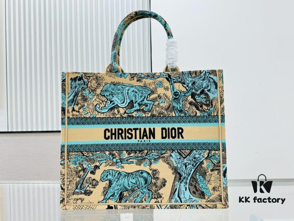 6930a29b6e68136f4d9abba7 Oversized Original Order Thick Yarn Fabric Dior Book Tote