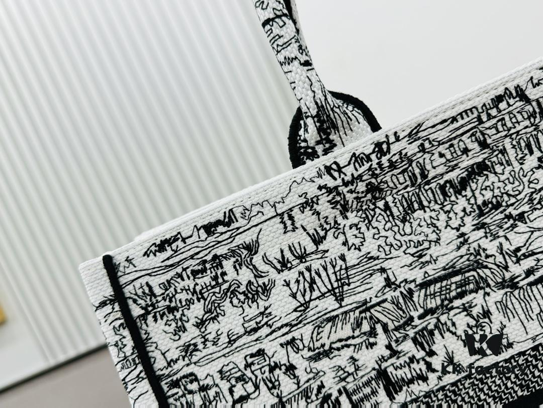 6930a2c56e68136f4d9abc05 Original Order Thick Yarn Heavy Fabric Large Size Di0r Book Tote