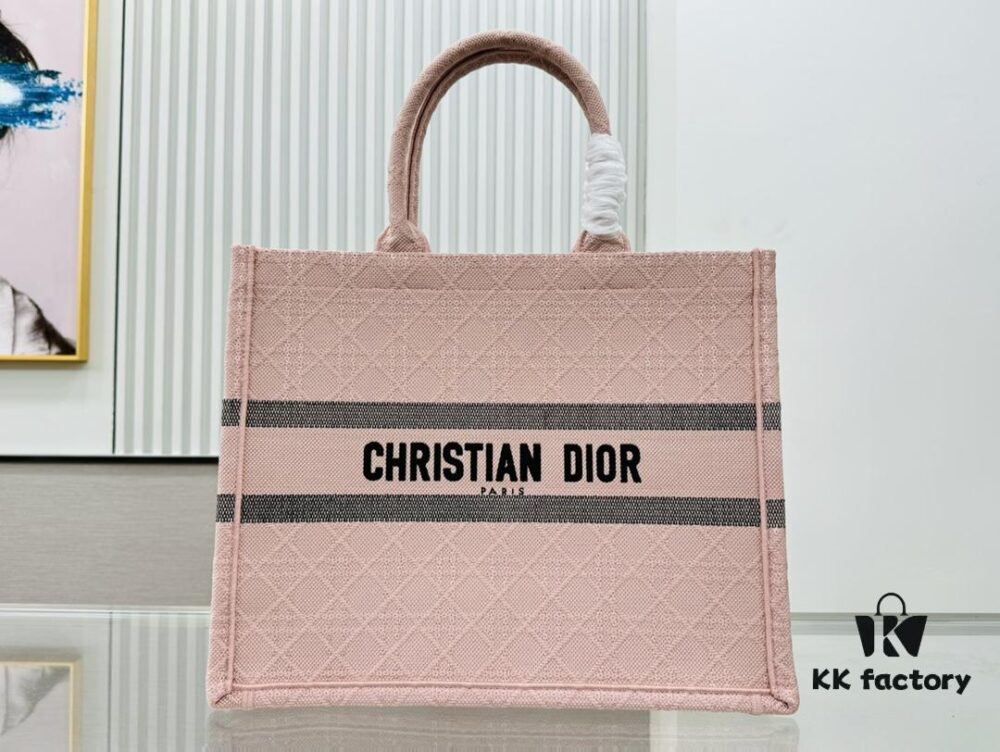 6930a2d96e68136f4d9abc32 Oversized Original Order Thick Yarn Fabric Dior Book Tote