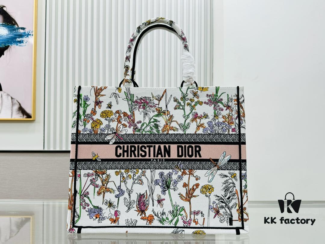 6930a2e16e68136f4d9abc46 Large Original Order Thick Yarn Fabric Dior Book Tote