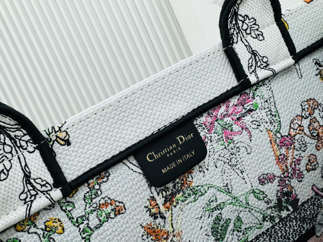 Dior Book Tote Large Size Original Order Thick Yarn Fabric