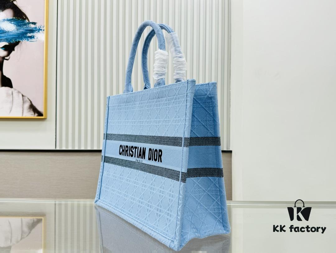 6930a2fe6e68136f4d9abc84 Oversized Original Order Thick Yarn Fabric Dior Book Tote