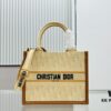 6930a3026e68136f4d9abc8b Dior Book Tote24 Early Spring New Arrival Small Size with Leather Trim