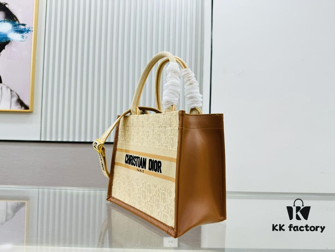 6930a3026e68136f4d9abc8e Dior Book Tote24 Early Spring New Arrival Small Size with Leather Trim