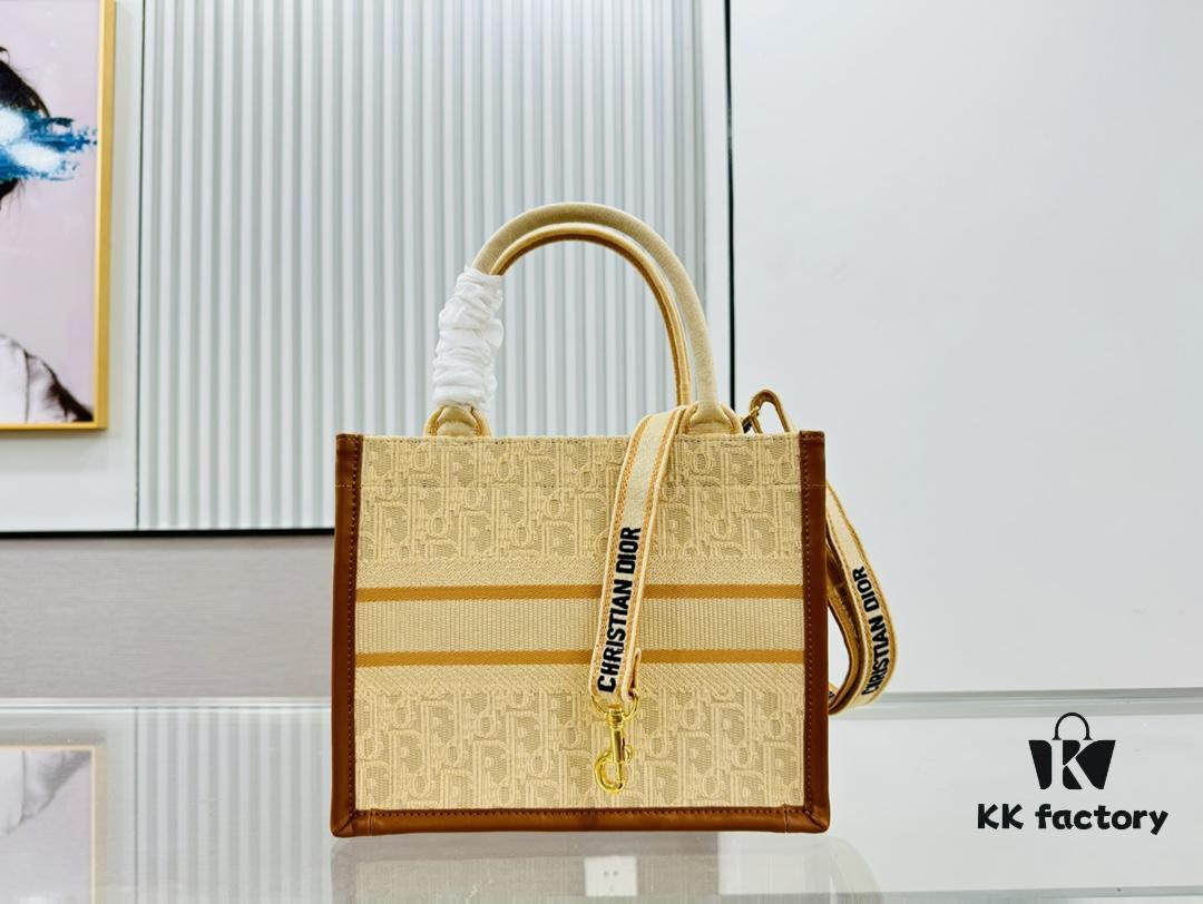6930a3026e68136f4d9abc90 Dior Book Tote24 Early Spring New Arrival Small Size with Leather Trim