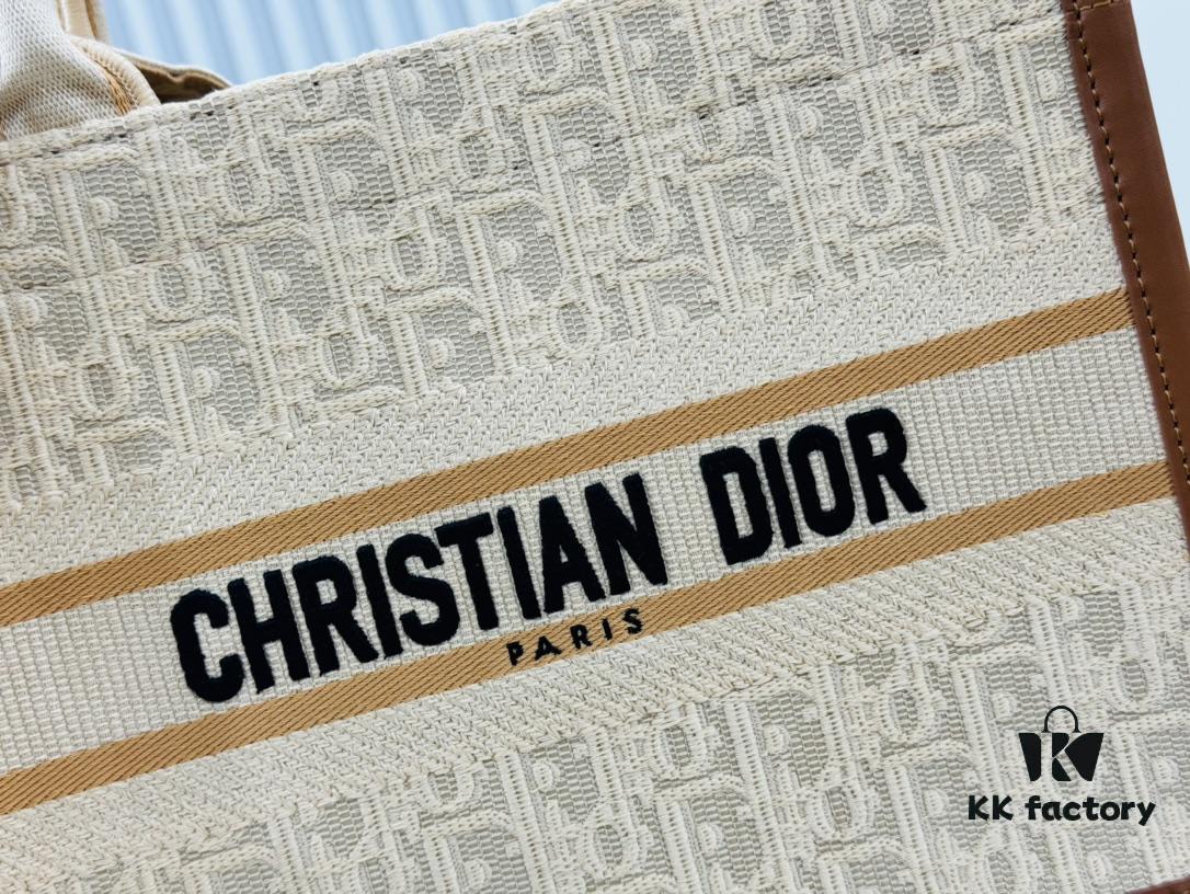 6930a3046e68136f4d9abc93 Dior Book Tote24 Early Spring New Arrival Small Size with Leather Trim