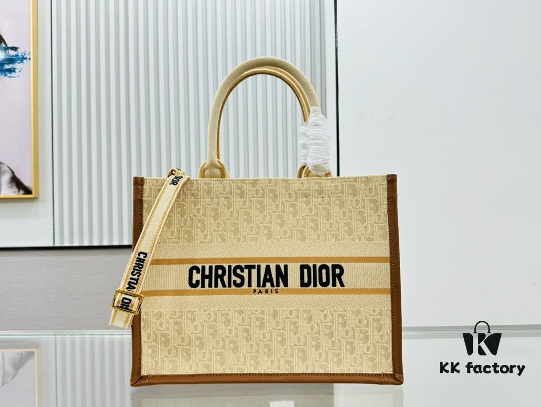 6930a3066e68136f4d9abc95 Dior Book Tote24 Early Spring New Arrival Medium Size with Leather Trim
