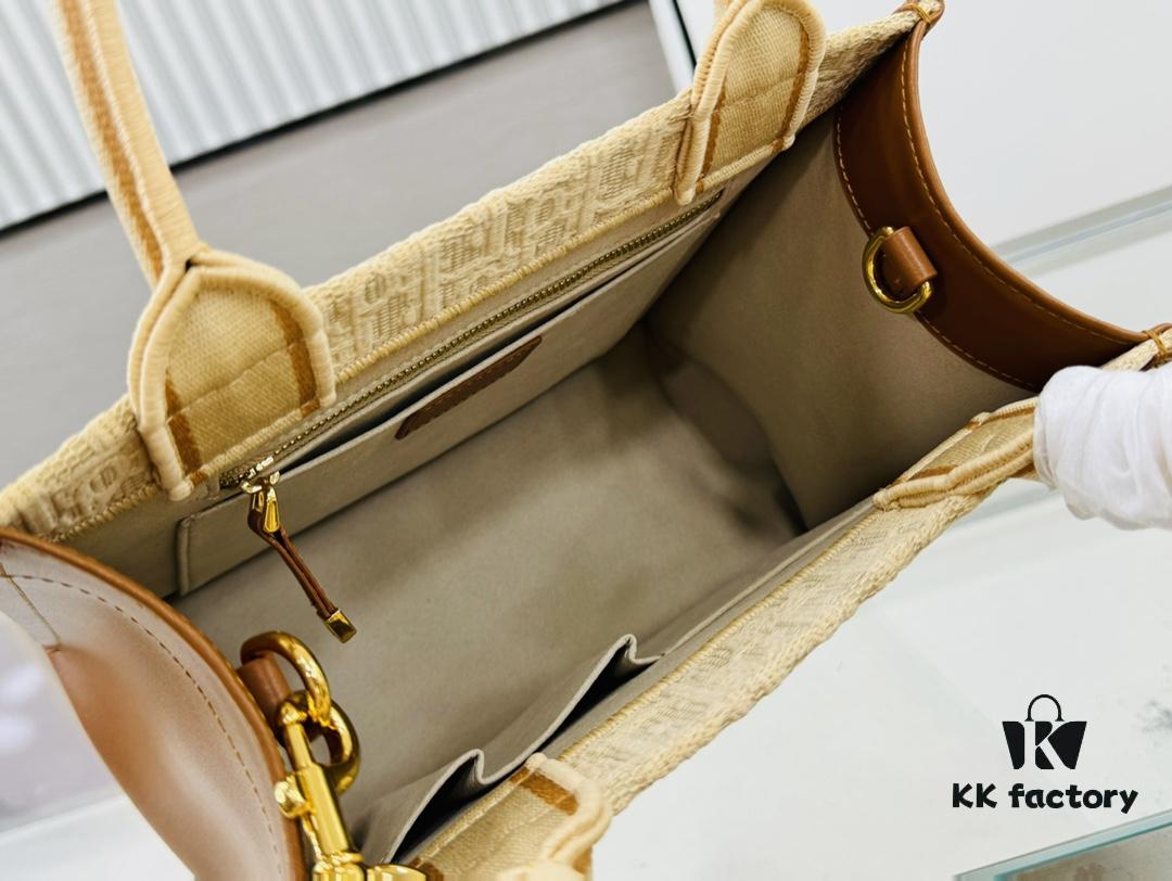 6930a3066e68136f4d9abc96 Dior Book Tote24 Early Spring New Arrival Small Size with Leather Trim