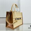6930a3066e68136f4d9abc97 Dior Book Tote24 Early Spring New Arrival Medium Size with Leather Trim