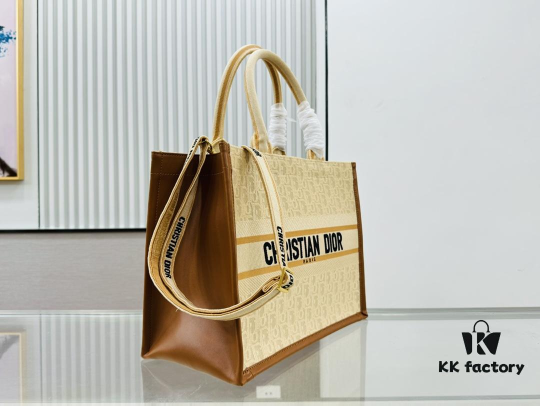 6930a3066e68136f4d9abc97 Dior Book Tote24 Early Spring New Arrival Medium Size with Leather Trim