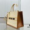 6930a3066e68136f4d9abc99 Dior Book Tote24 Early Spring New Arrival Medium Size with Leather Trim