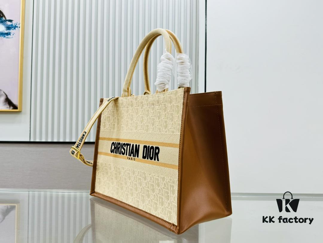 6930a3066e68136f4d9abc99 Dior Book Tote24 Early Spring New Arrival Medium Size with Leather Trim
