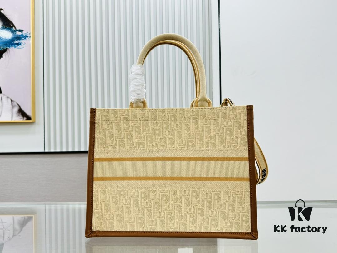 6930a3066e68136f4d9abc9a Dior Book Tote24 Early Spring New Arrival Medium Size with Leather Trim