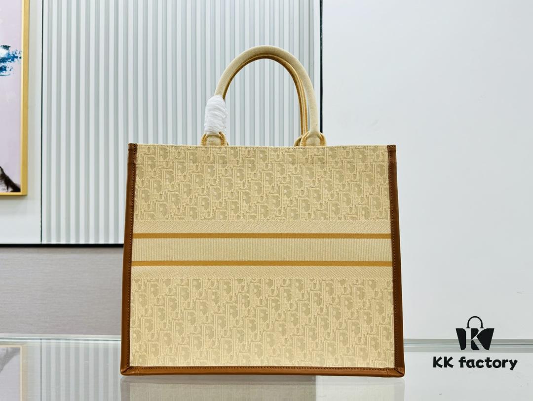 6930a30b6e68136f4d9abca5 Dior Book Tote24 Early Spring New Arrival Large Size with Leather Trim