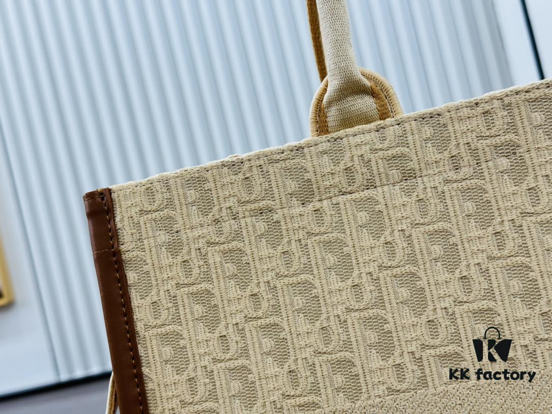 6930a30c6e68136f4d9abca6 Dior Book Tote24 Early Spring New Arrival Large Size with Leather Trim