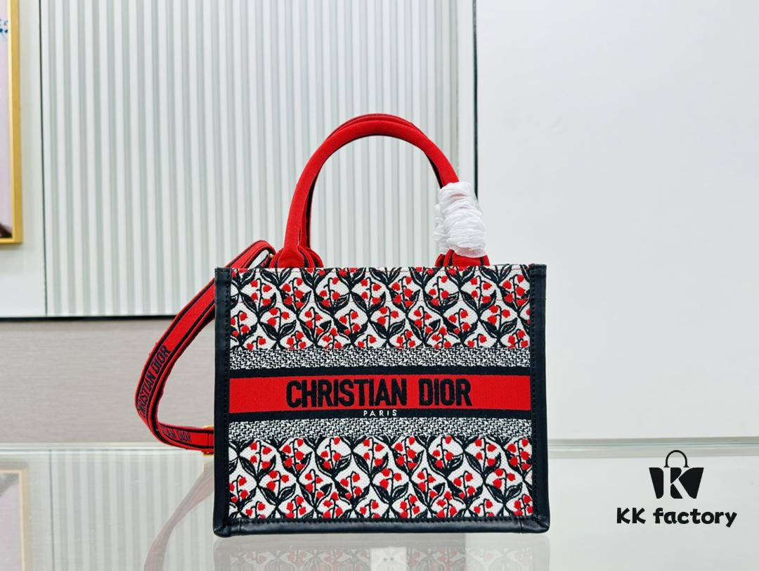 6930a30d6e68136f4d9abcaa Dior Book Tote24 Early Spring New Arrival Small Size with Leather Trim