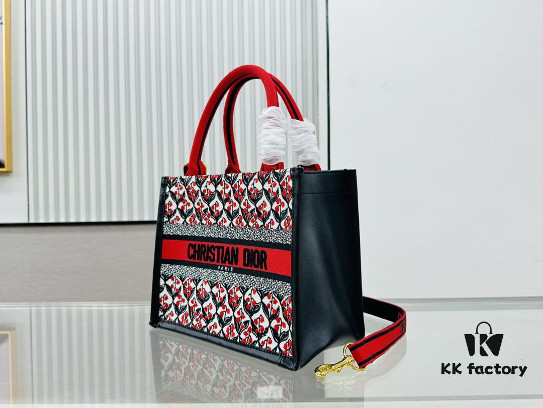 6930a30f6e68136f4d9abcaf Dior Book Tote24 Early Spring New Arrival Small Size with Leather Trim