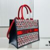 Dior Book Tote24 Early Spring New Arrival Medium Size with Leather Trim