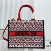 Dior Book Tote24 Early Spring New Arrival Medium Size with Leather Trim