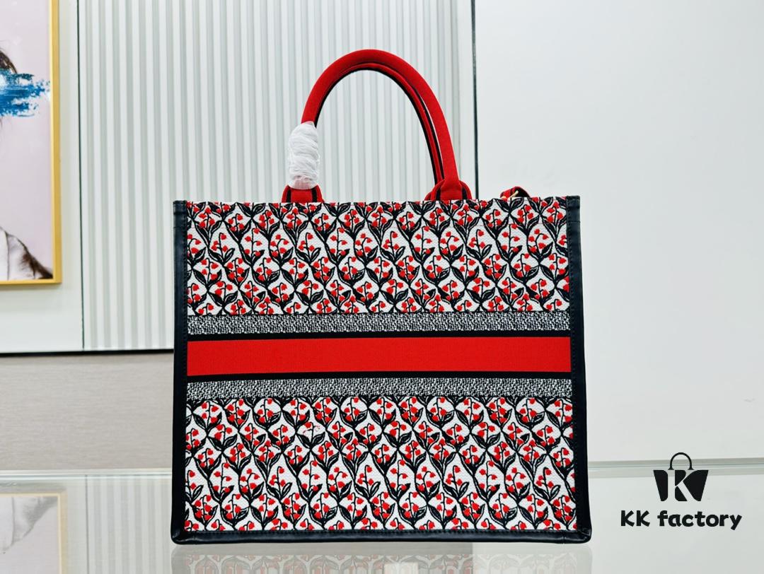 6930a3176e68136f4d9abcbf Dior Book Tote 24 Early Spring New Arrival, Large Size with Leather Trim