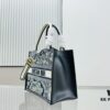 6930a31b6e68136f4d9abcc8 Black Blue Tiger, Small Size DIOR Book Tote24 Spring Collection