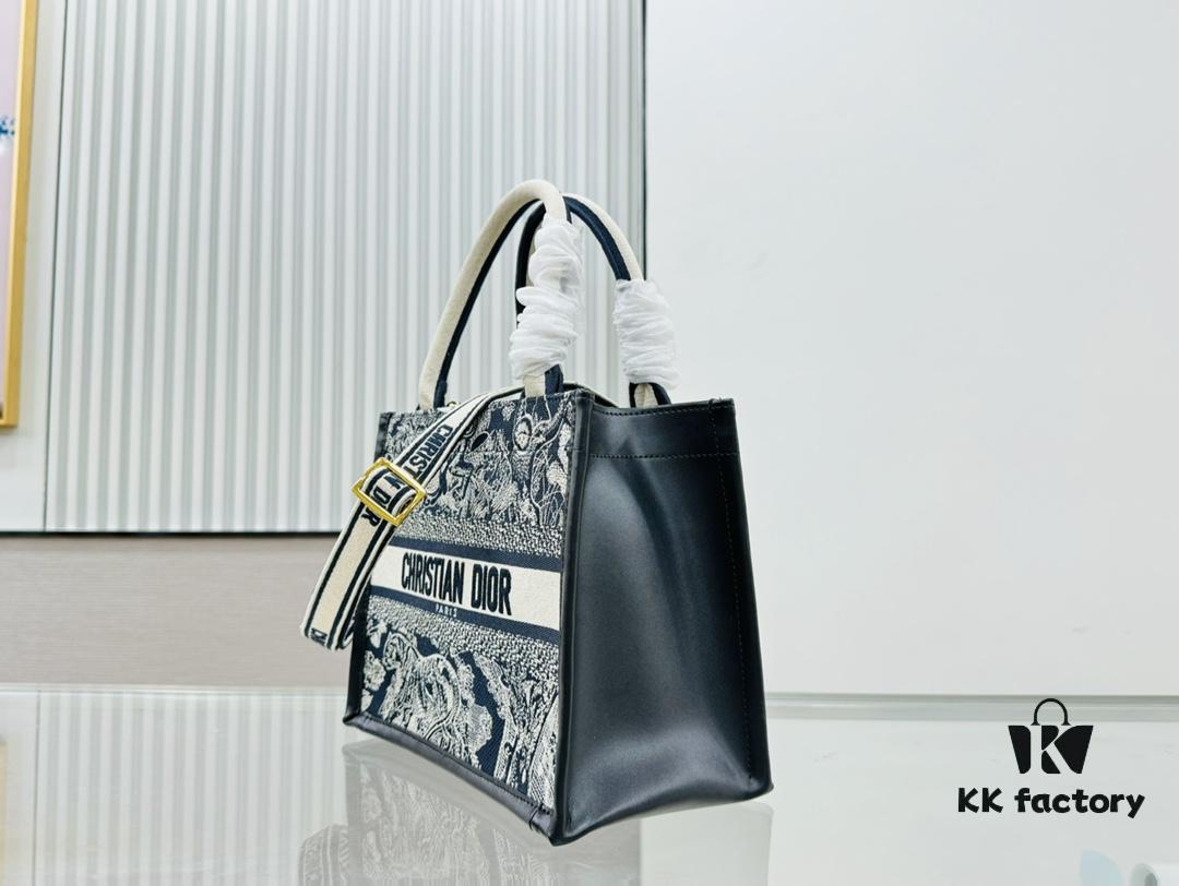 6930a31b6e68136f4d9abcc8 Black Blue Tiger, Small Size DIOR Book Tote24 Spring Collection