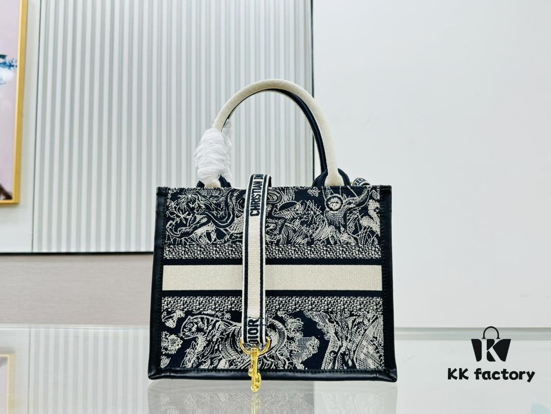 6930a31c6e68136f4d9abcc9 Black Blue Tiger, Small Size DIOR Book Tote24 Spring Collection