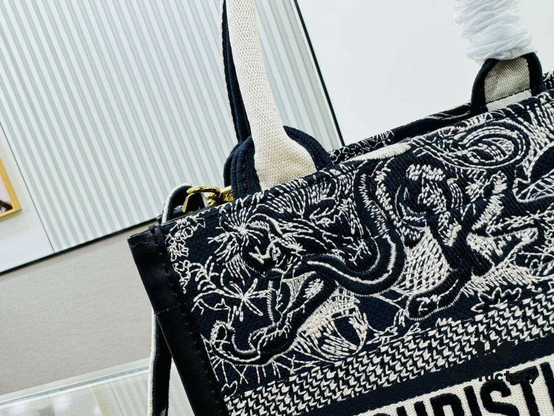 6930a31e6e68136f4d9abccc Black Blue Tiger, Small Size DIOR Book Tote24 Spring Collection