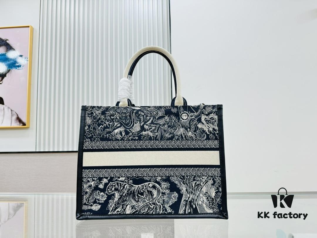 6930a3216e68136f4d9abcd3 Black Blue Tiger, Medium Size Dior Book Tote24 Spring New Arrival