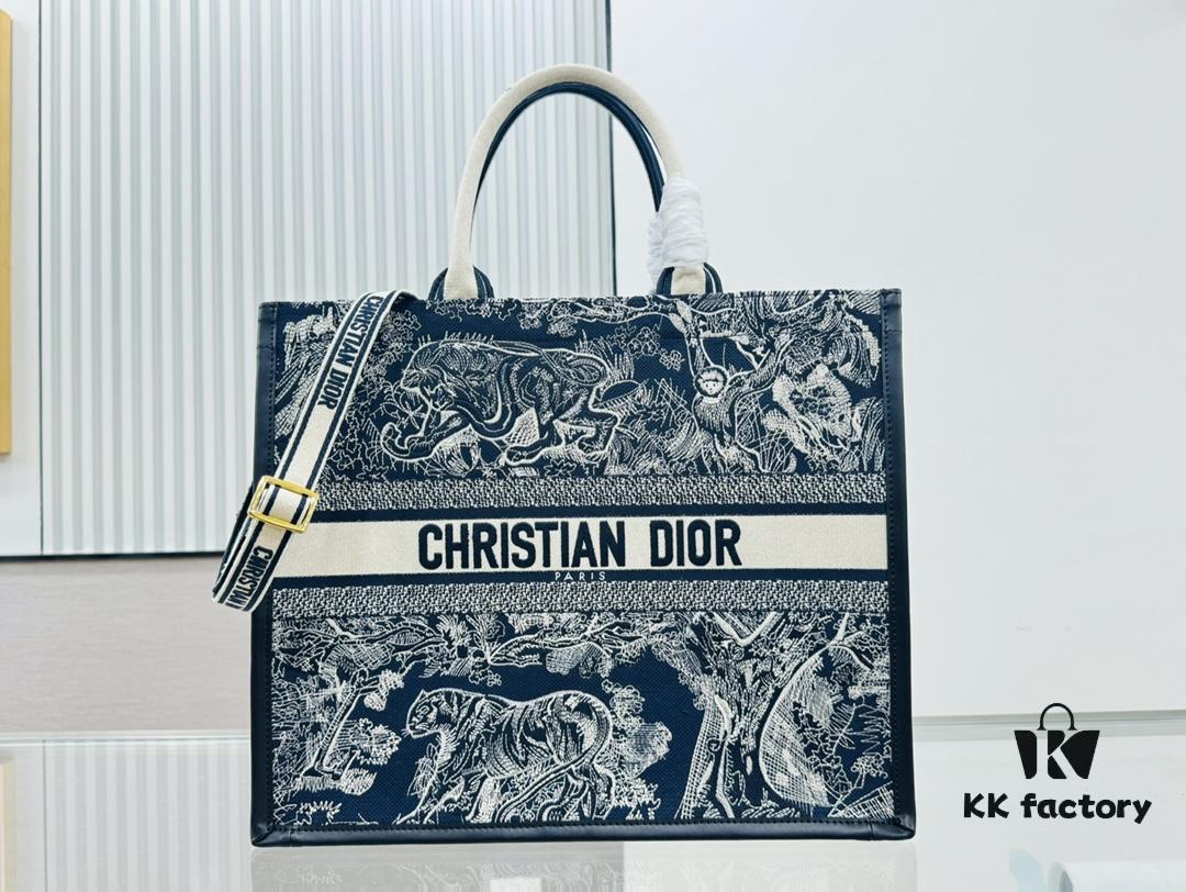 6930a3256e68136f4d9abcdb Black Blue Tiger, Large Size DIOR Book Tote 24 Spring/Summer New Arrival